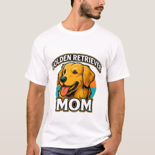 Camiseta Mãe de Golden Retriever � Design de Adorável Amant
