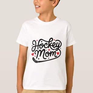 Camiseta Mãe de Hockey Fofa Jogadora de Hockey Mãe
