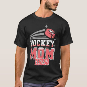 Camiseta Mãe de Hockey Teresa Com Disco Feminino