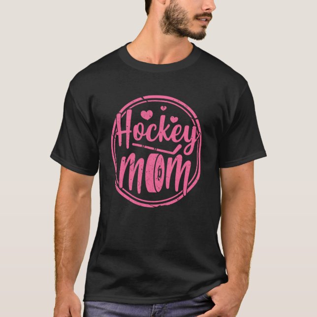 Camiseta Mãe de Hóquei em Gelo (Frente)