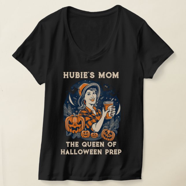 Camiseta Mãe de Hubie: Royalty do Halloween (Postura )