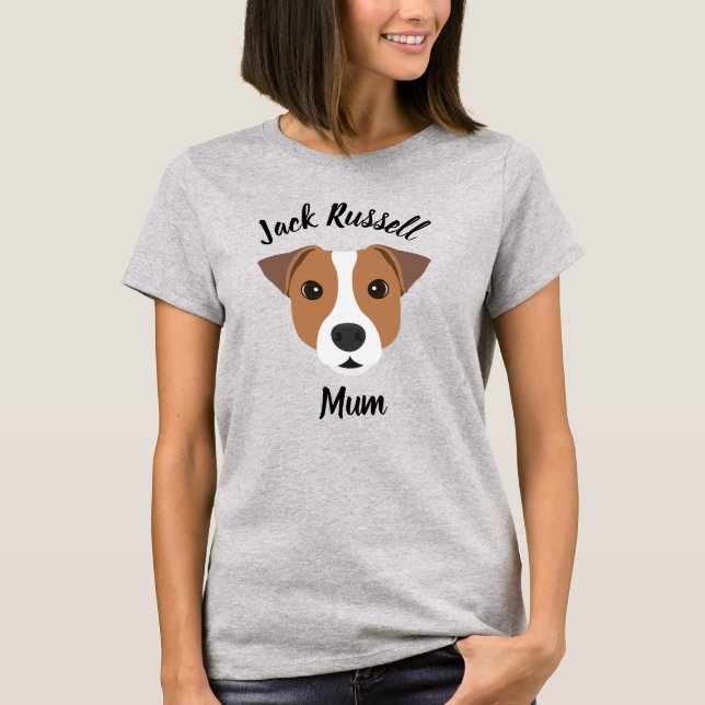 Camiseta Mãe de Jack Russell (Frente)