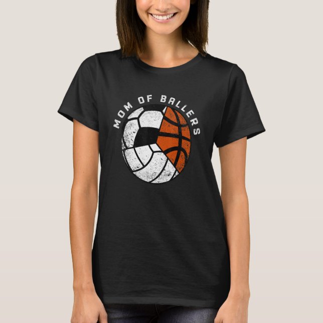Camiseta Mãe De Jogador De Voleibol (Frente)