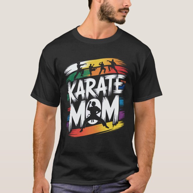 Camiseta Mãe de Karatê Clássico Dia das Mães 8 (Frente)