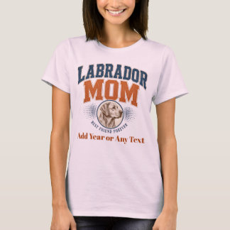 Camiseta Mãe de Labrador Personalizável, Presente Personali