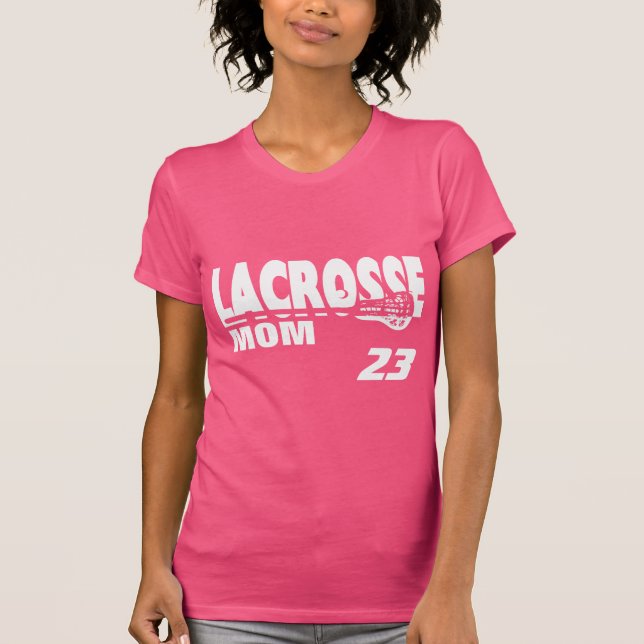 Camiseta Mãe de Lacrosse com Número (Frente)