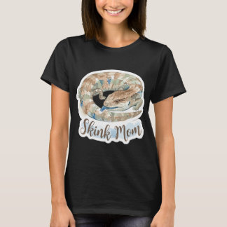 Camiseta Mãe de Lagarto de Água Fofa Língua Azul