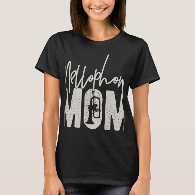 Camiseta Mãe de Mellophone - Presente Divertido para Mãe de (Frente)