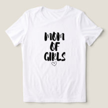 Mãe de Meninas com Camisa-T de Dia de as mães Card