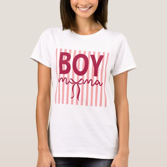 Camiseta Mãe de Menino Maternidade (Frente)