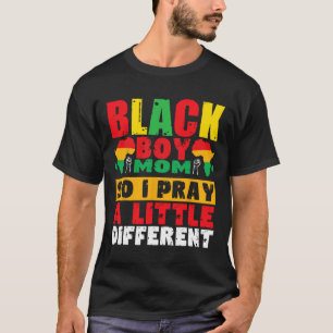 Camiseta Mãe de Menino Preto Religioso Dia da História Negr
