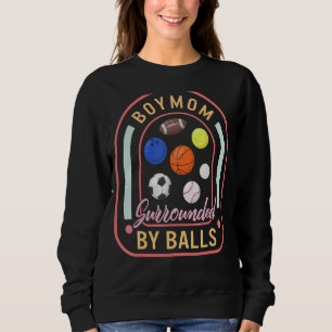 Camiseta Mãe De Meninos Cercados Por Bolas Mãe Ed Físico