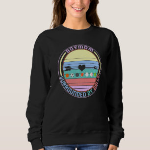 Camiseta Mãe De Meninos Cercados Por Bolas Mãe Ed Físico