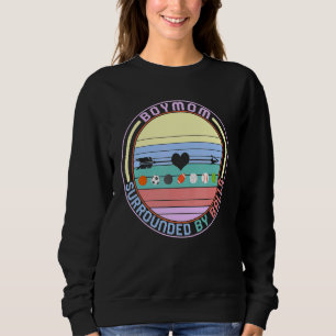 Camiseta Mãe De Meninos Cercados Por Bolas Mãe Ed Físico