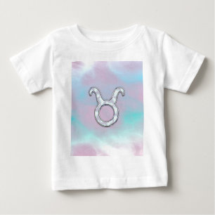 Camiseta Mãe de Pearl Taurus Zodiac Símbolo