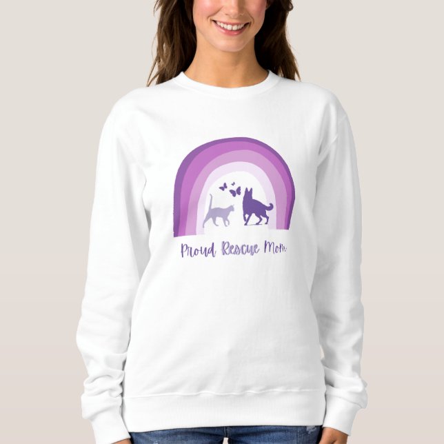 Camiseta Mãe de Pet Resgatado  (Frente)