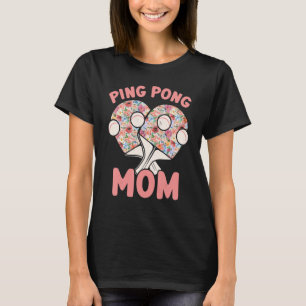 Camiseta mãe de pingue-pongue do tênis mesa mesa dez