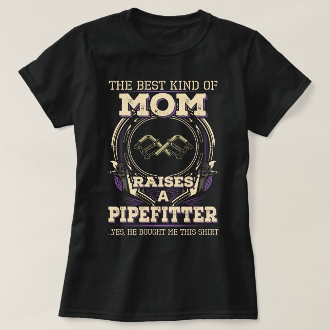 Camiseta Mãe de Pipefitter Orgulhosa (Frente do Design)