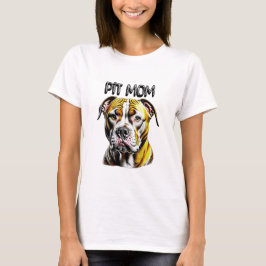 Camiseta Mãe de Pit Bull | Amante de Cachorro