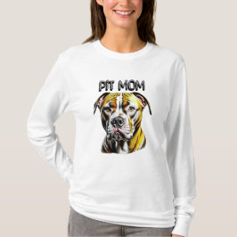 Camiseta Mãe de Pit Bull | Amante de Cachorros