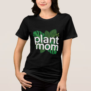 Camiseta Mãe de Planta Letreiro Moderno em Bloco Tropical M