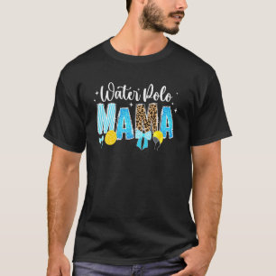 Camiseta Mãe de Pólo Aquático Leopardo Mãe de Pólo Aquático