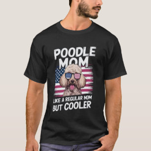 Camiseta Mãe de Poodle Engraçado Dia das Mães Design de Cac