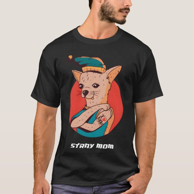 Camiseta Mãe de Rua engraçada (Frente)