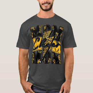 Camiseta Mãe de Saúde, Raio, Cabra, Leopardo Dourado
