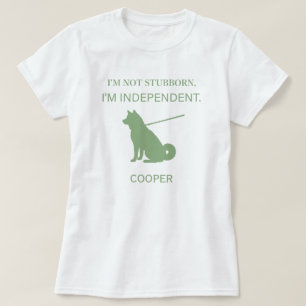 Camiseta Mãe de Shiba Inu Independente Nome Personalizado