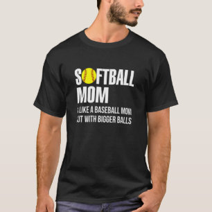 Camiseta Mãe De Sofá Como Um Beisebol Mas Com Bolas Maiores