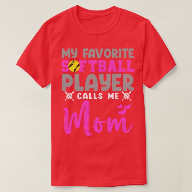 Camiseta Mãe de Softball (Frente do Design)