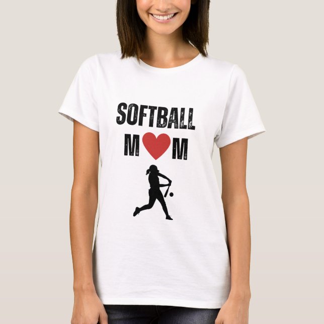 Camiseta Mãe de softball (Frente)