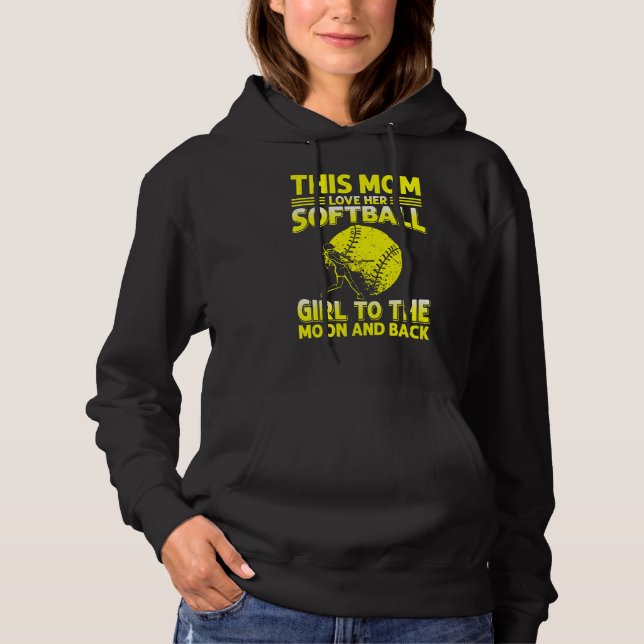 Camiseta Mãe de Softball Meninas de Pitcher Catcher 4 (Frente)