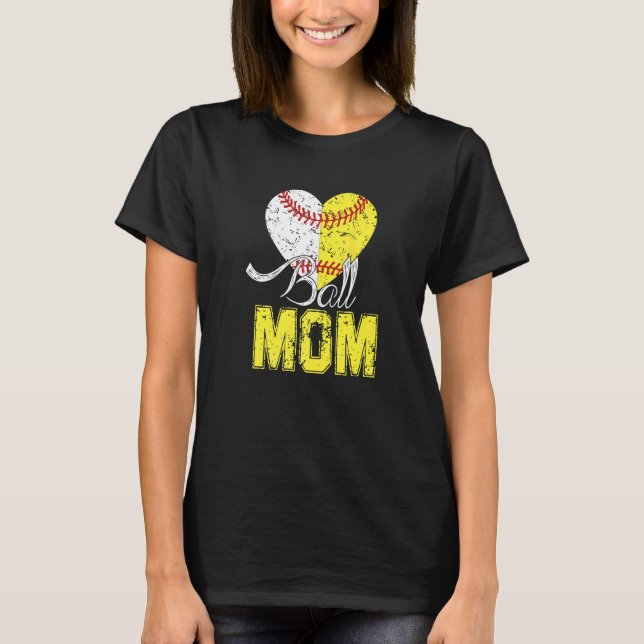 Camiseta Mãe de Softball Para Mulher Arremessadora Apanhado (Frente)