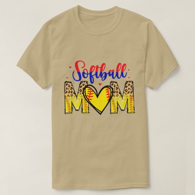 Camiseta Mãe de softball Rms00738 (Frente do Design)