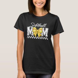 Camiseta Mãe de Softbol Arco de Costura Esportes Mãe