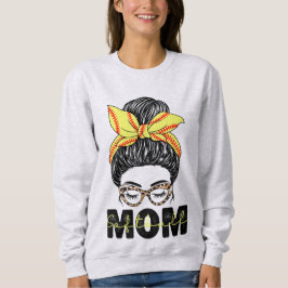 Camiseta Mãe de Softbol Desarrumada Vida de Softbol Mãe 