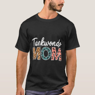 Camiseta Mãe de Taekwondo Orgulhosa Família de Artes Marcia