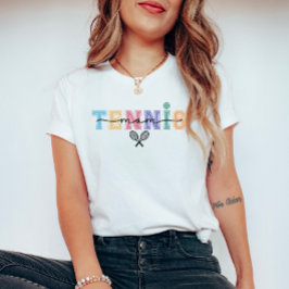 Camiseta Mãe de Tenista Colorida e Fofa