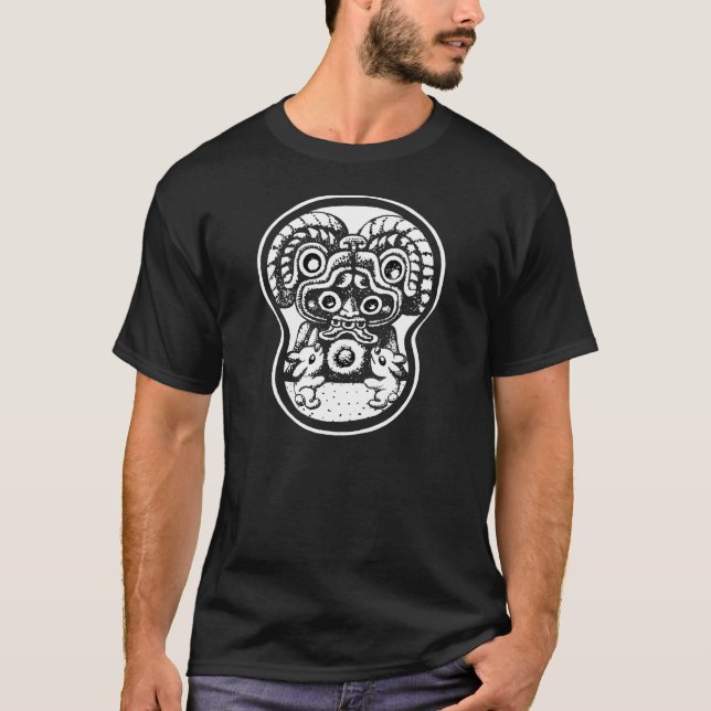 Camiseta Mãe de terra Azteca com coelhos (Frente)