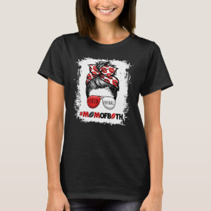 Camiseta Mãe de Torcida de Futebol e Cheerleading dos Dois