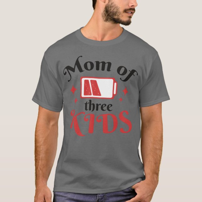 Camiseta Mãe de três cita amigos (Frente)