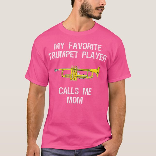 Camiseta Mãe de trompete - Favorito Engraçado (Frente)