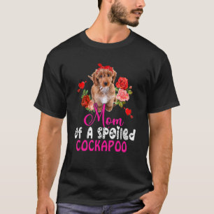 Camiseta Mãe De Um Arco De Cachorro De Cockapoo Cute Malhad