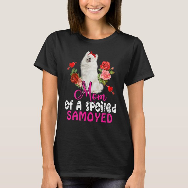 Camiseta Mãe De Um Arco De Cachorro Samoiado E Samoiado (Frente)