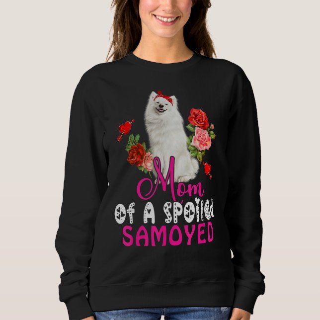 Camiseta Mãe De Um Arco De Cachorro Samoiado E Samoiado (Frente)