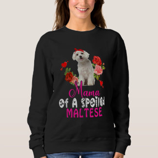 Camiseta Mãe De Um Arco Malvado Maltês De Cachorro Maltês