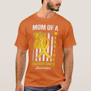 Camiseta Mãe de um Cancer de Guerreiro Sensibilização Doura