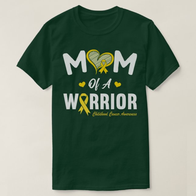 Camiseta Mãe De Um Cancer De Herói Do Guerreiro C (Frente do Design)